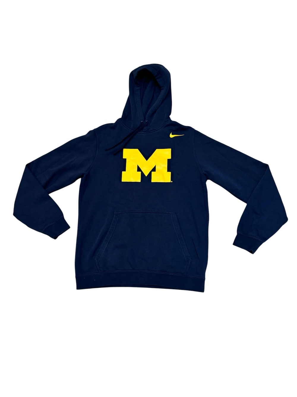 Nike Michigan Wolverines Men’s Navy Blue Hoodie Sweatshirt NCAA Pullover Small